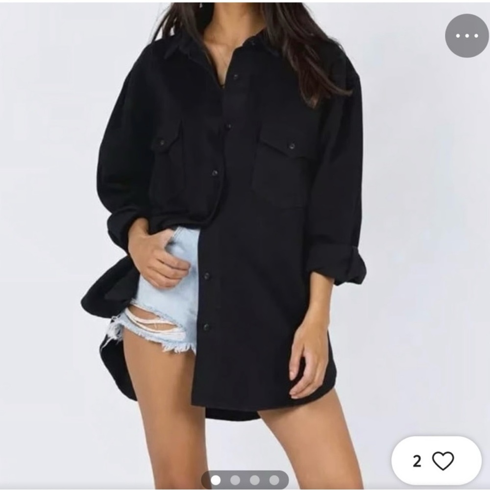 Princess Polly Black Button Down